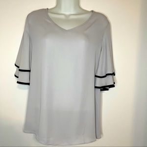 Sami & Jo Ruffle Sleeve Blouse